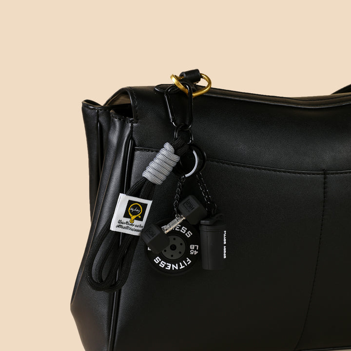 Mini Gym Buddy Bag Charm - Black