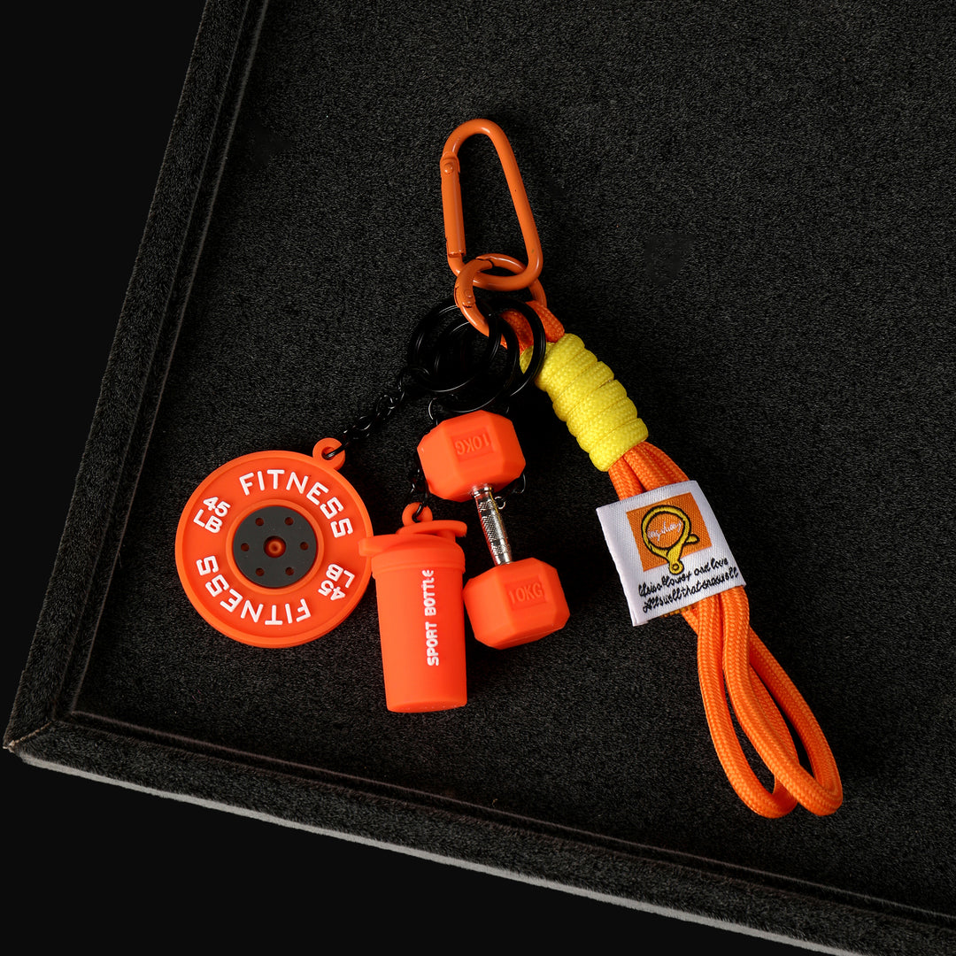 Mini Gym Buddy Bag Charm - Orange