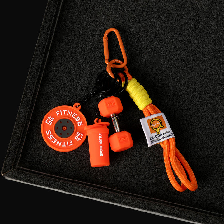 Mini Gym Buddy Bag Charm - Orange
