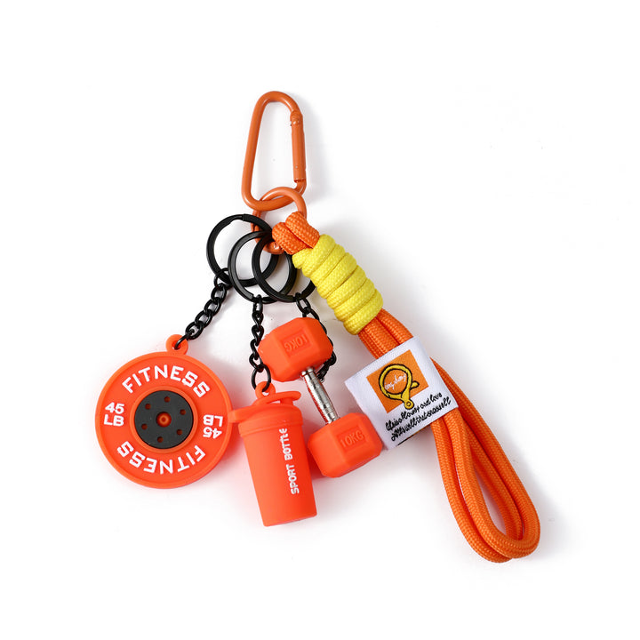 Mini Gym Buddy Bag Charm - Orange
