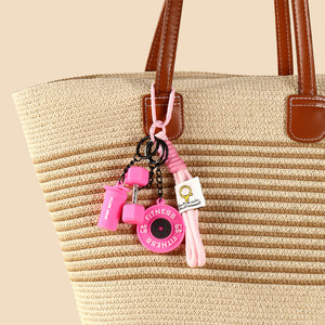 Mini Gym Buddy Bag Charm - Pink