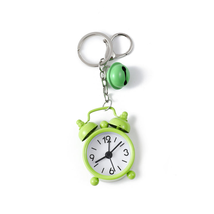 Mini Alarm Clock Bag Charm - Green