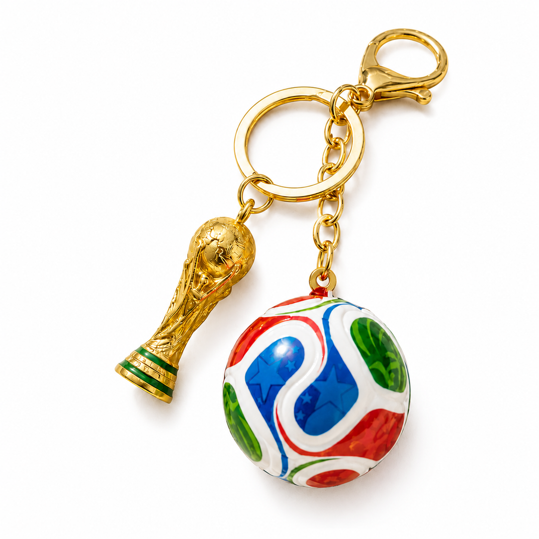 Goal Rush Trophy Keychain