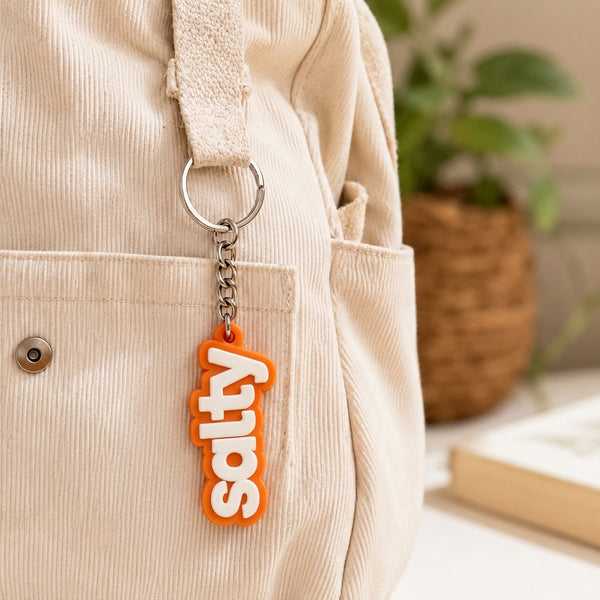 Vibe Pop Salty Tag Keychain