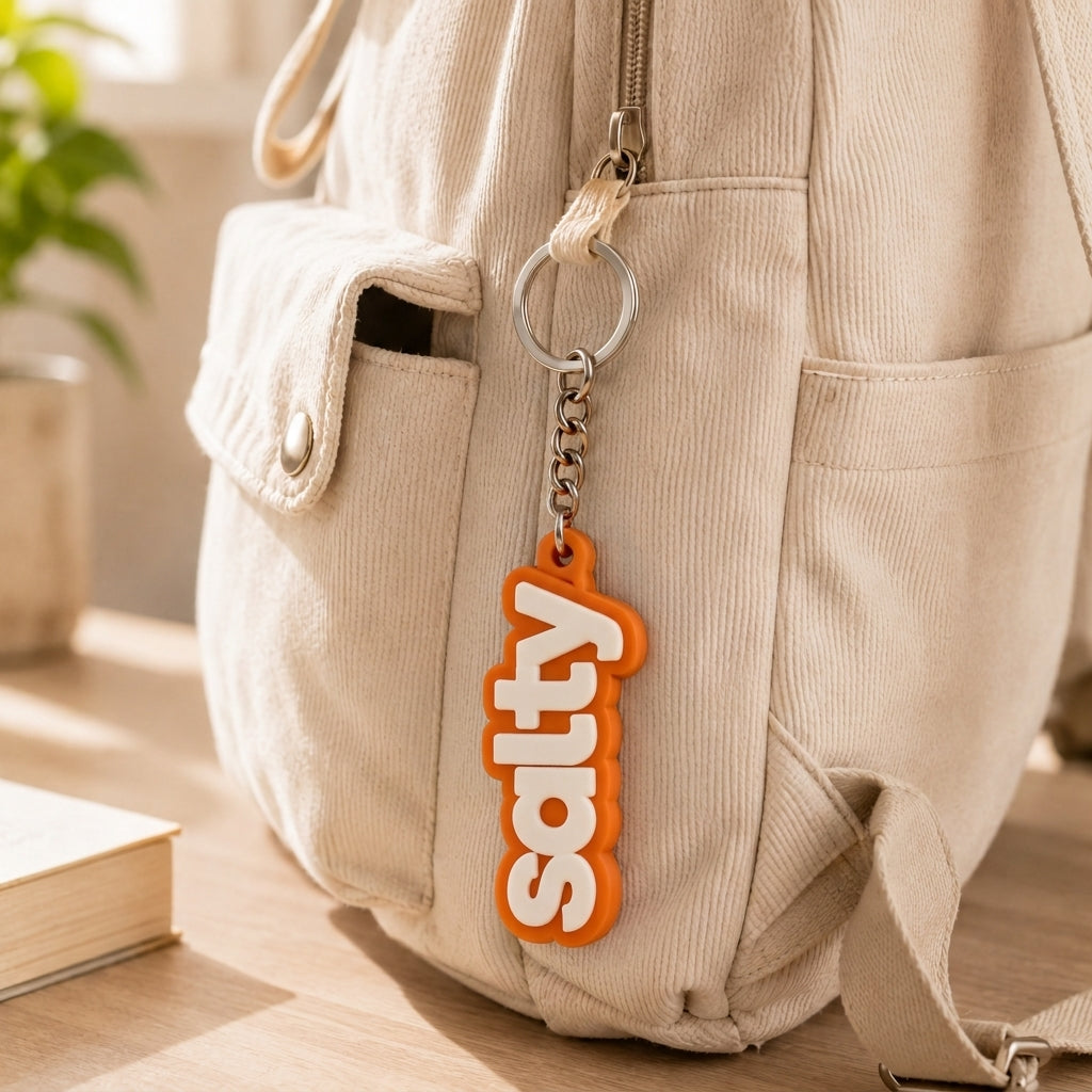 Vibe Pop Salty Tag Keychain