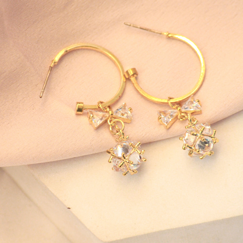 C-Hoops Party Ball Earrings