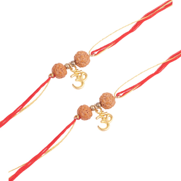 Set of 2 Om Rudra Rakhi for Bhai