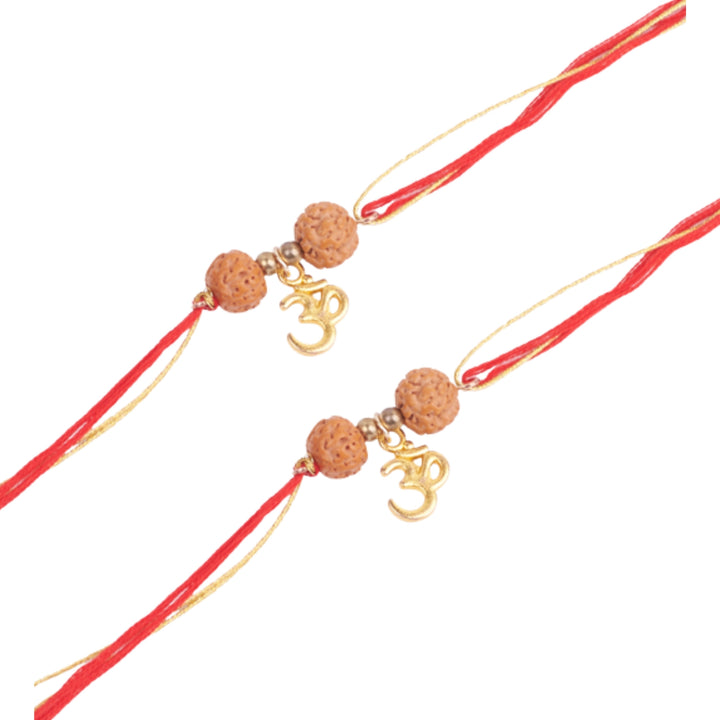 Set of 2 Om Rudra Rakhi for Bhai - Salty Accessories