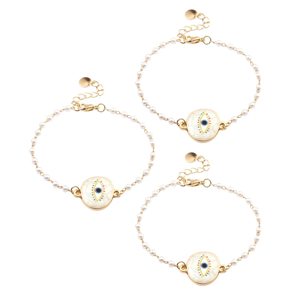Set of 3 Evil Eye Rakhi for Sister