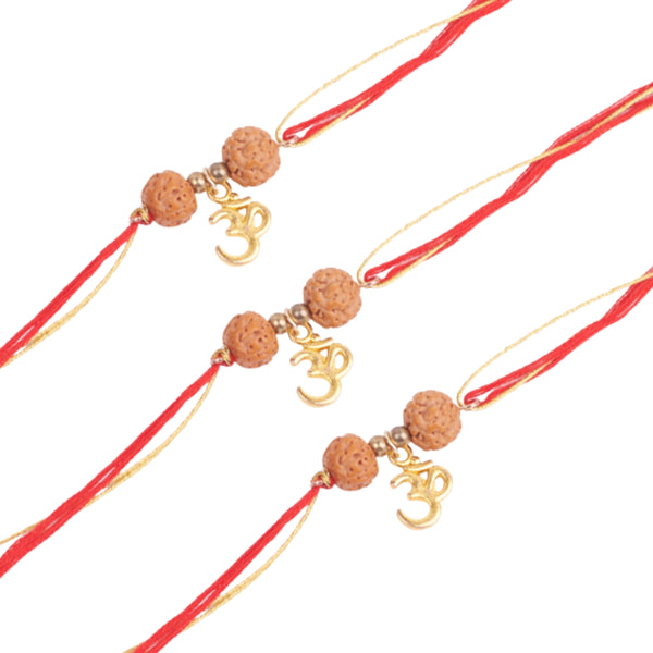 Set of 3 Om Rudra Rakhi for Bhai