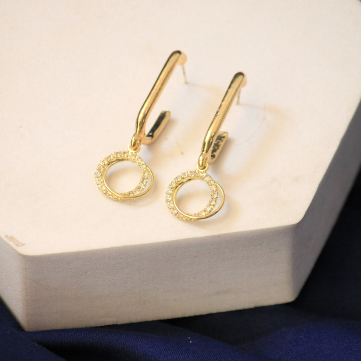 Casual Trend Gold Earrings