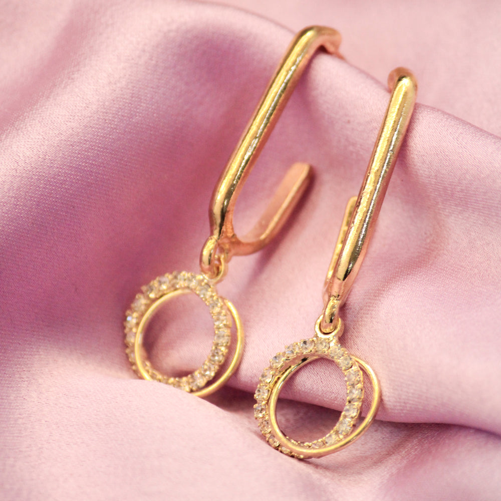 Casual Trend Gold Earrings