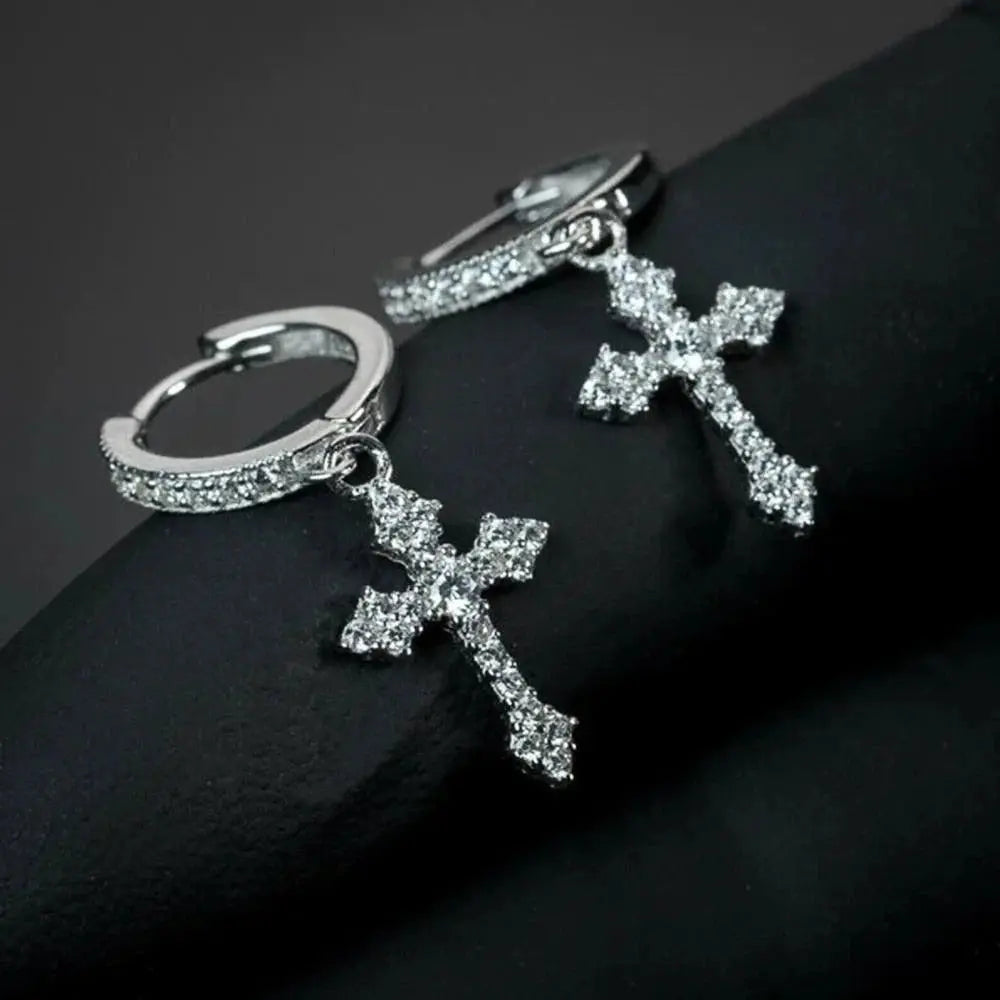 Celestial Cross Earrings - Salty Accessories