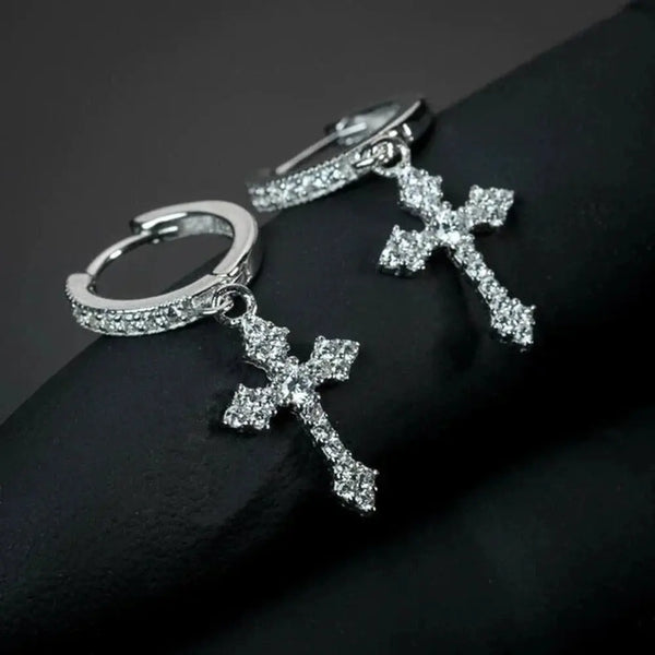 Celestial Cross Earrings