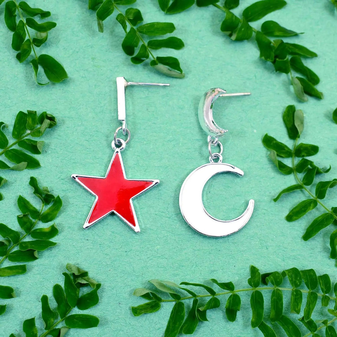 Celestial mis-match earrings