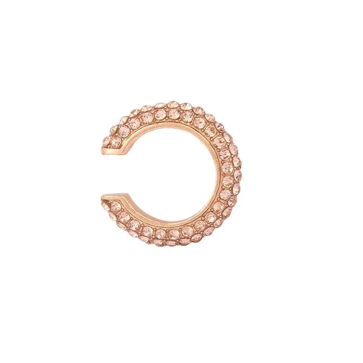 Champagne Diamond Cuffs Clip on Earrings - Salty Accessories