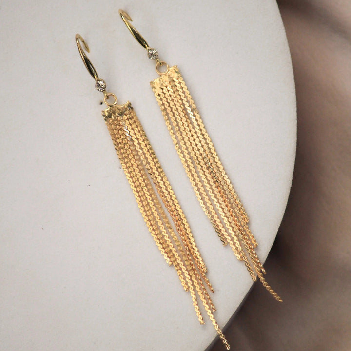 Chandelier Golden Earrings - Salty Accessories