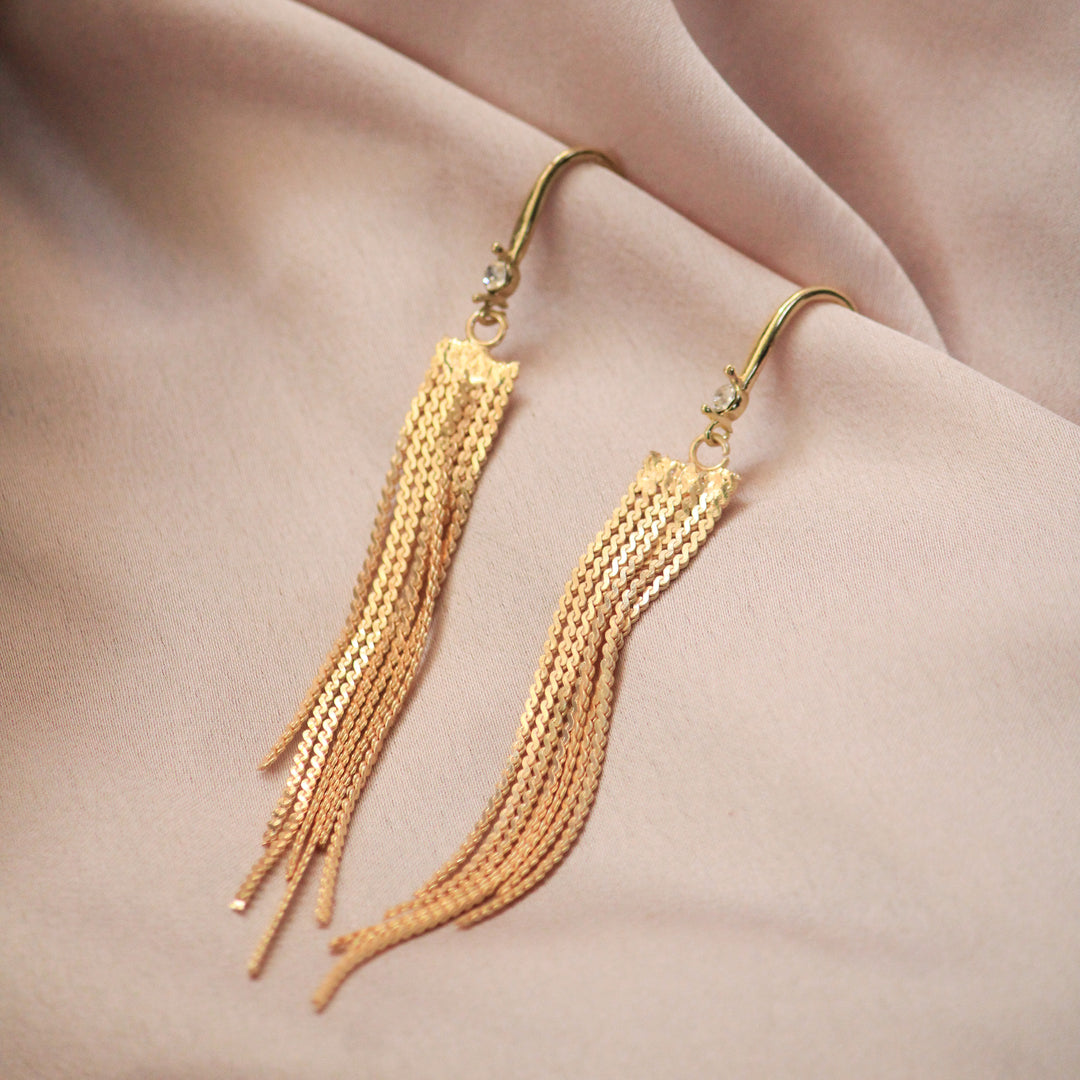 Chandelier Golden Earrings