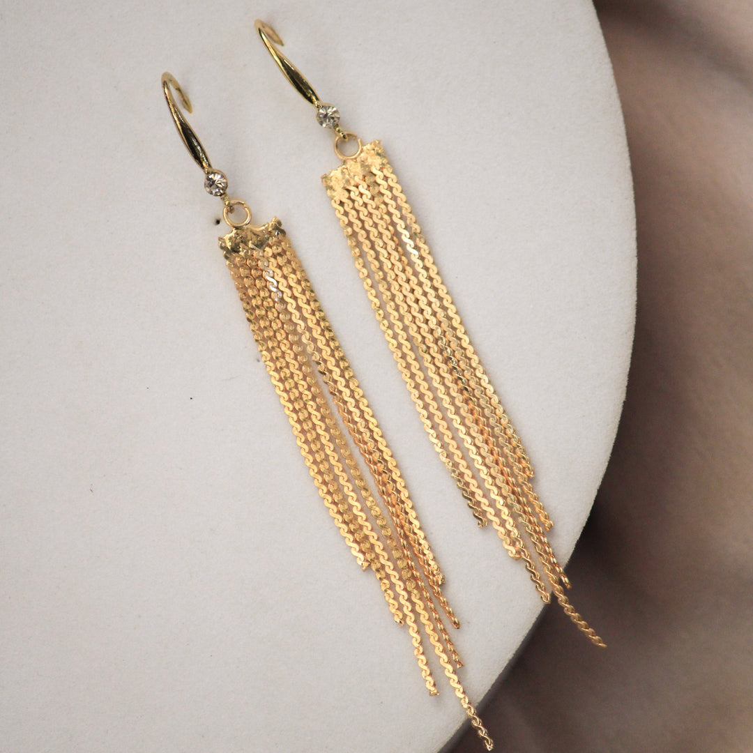 Chandelier Golden Earrings