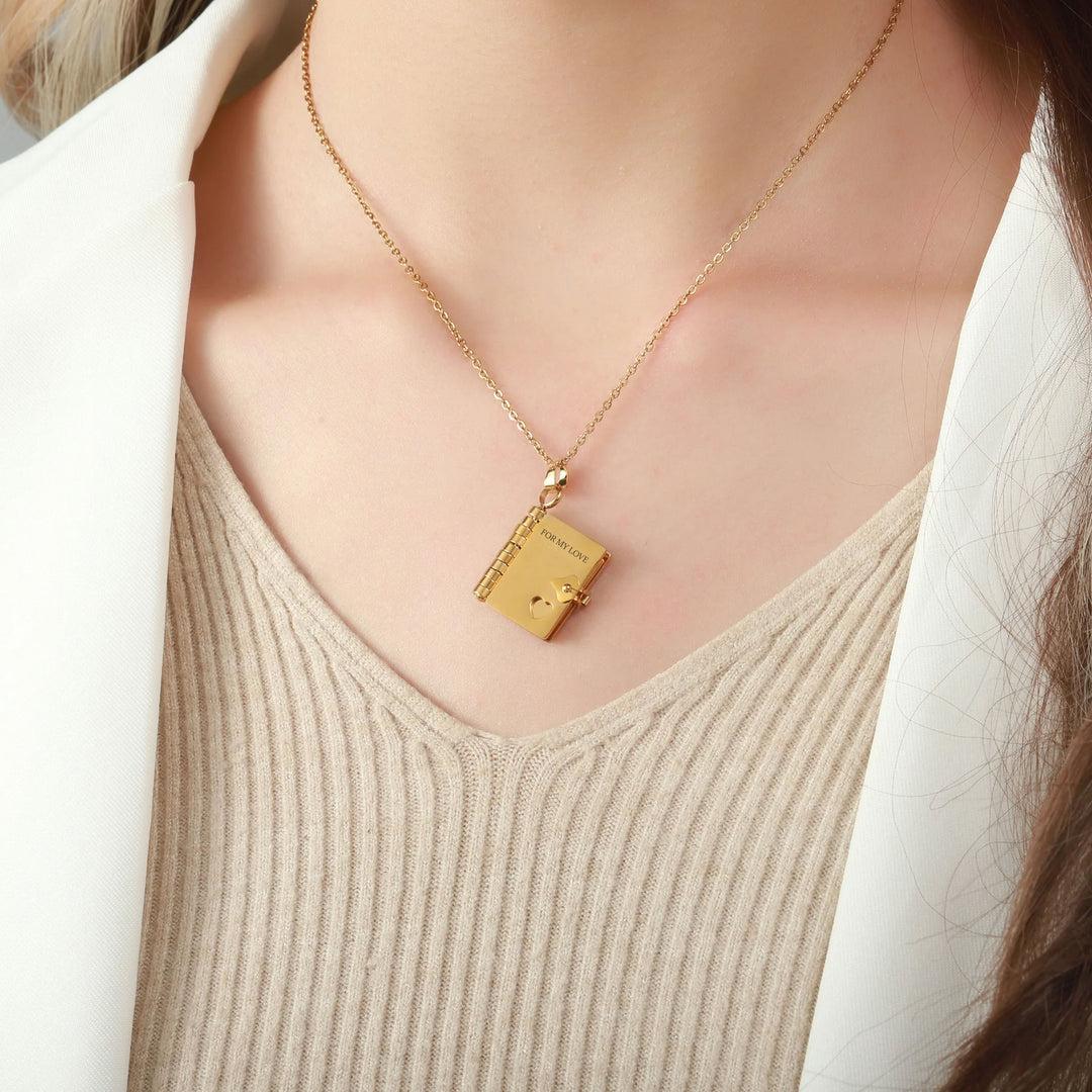 Chapter of Love Gold Necklace