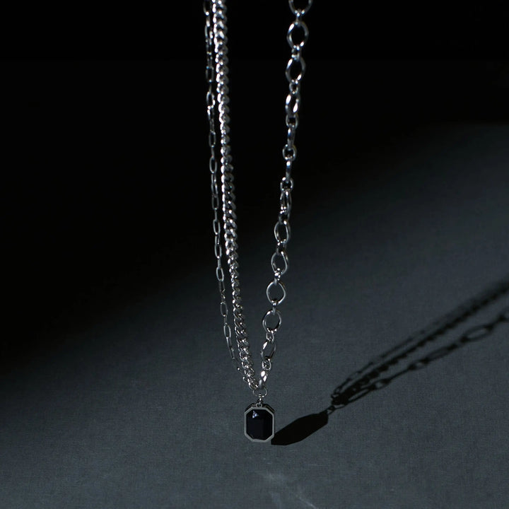 Charcoal Chic Silver Chain - Salty Accessories