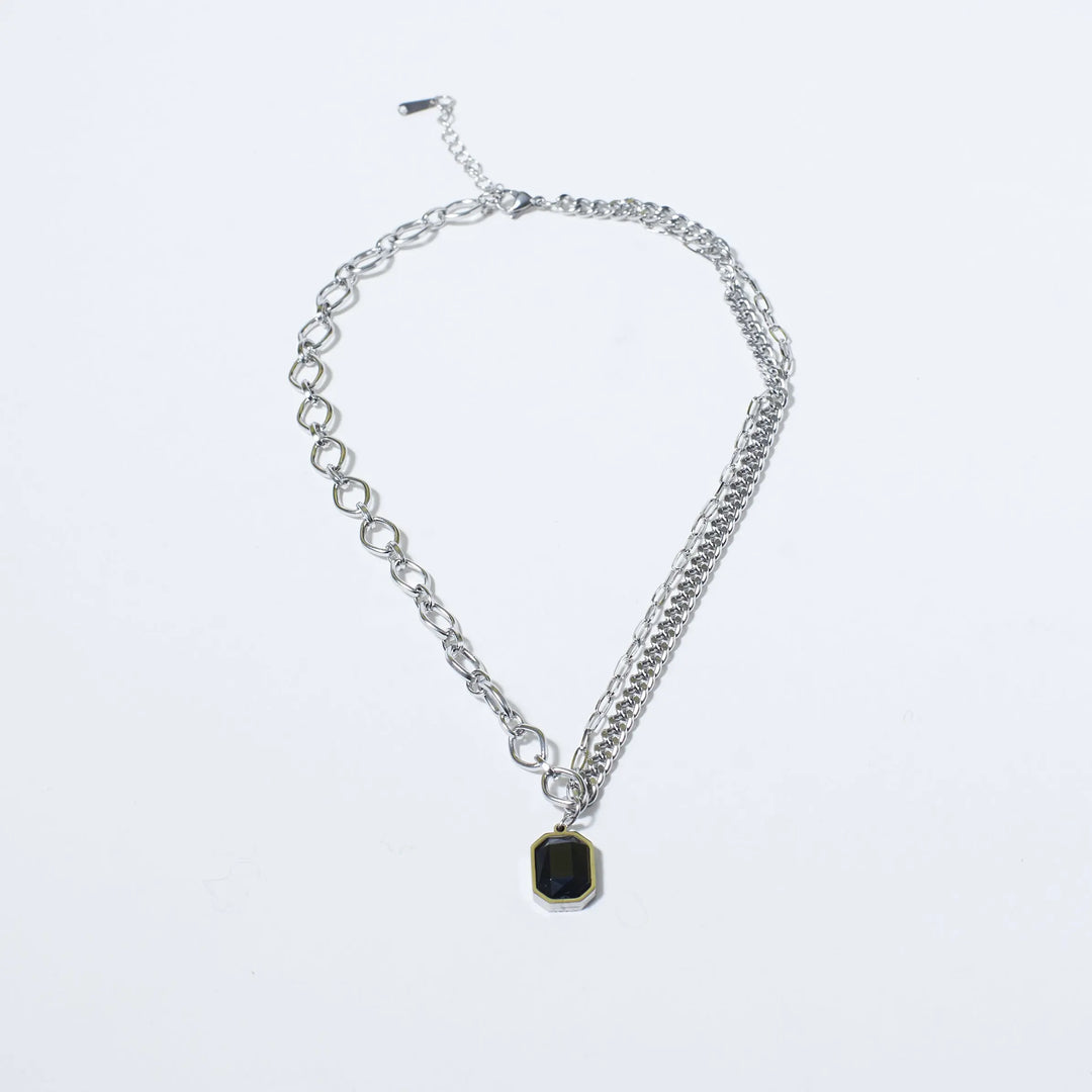 Charcoal Chic Silver Chain - Salty Accessories