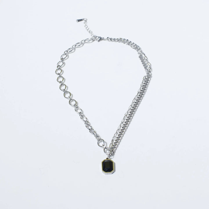 Charcoal Chic Silver Chain - Salty Accessories