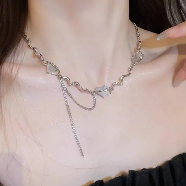 Charmed Princess Silver Necklace - Salty Accessories