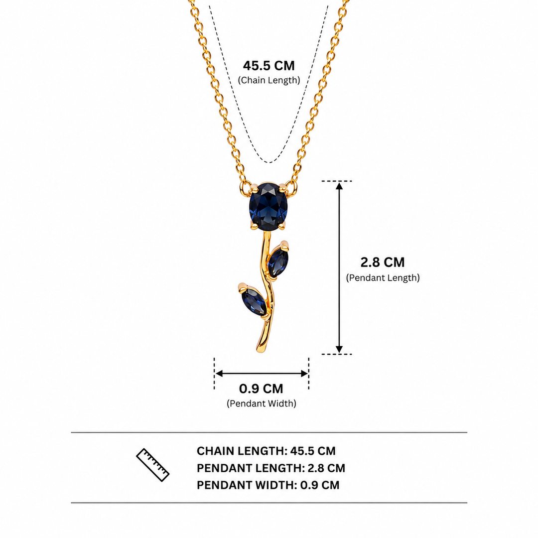 Tulip Velisse Necklace - Blue