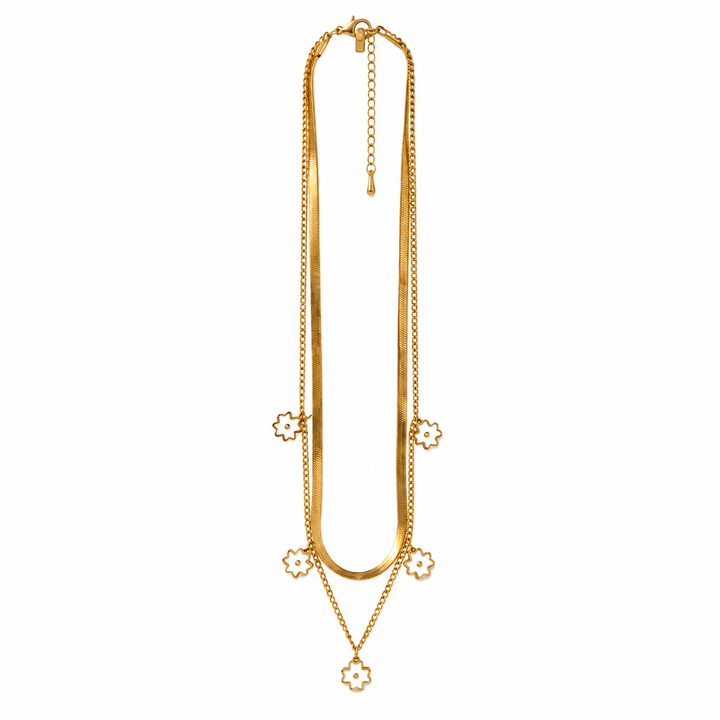 Daisy Disco Dual Chain Necklace
