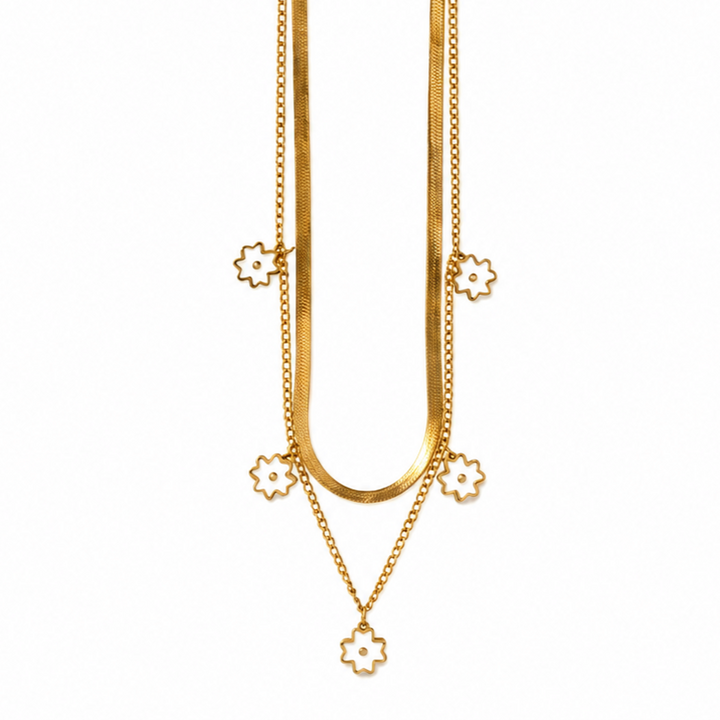 Daisy Disco Dual Chain Necklace
