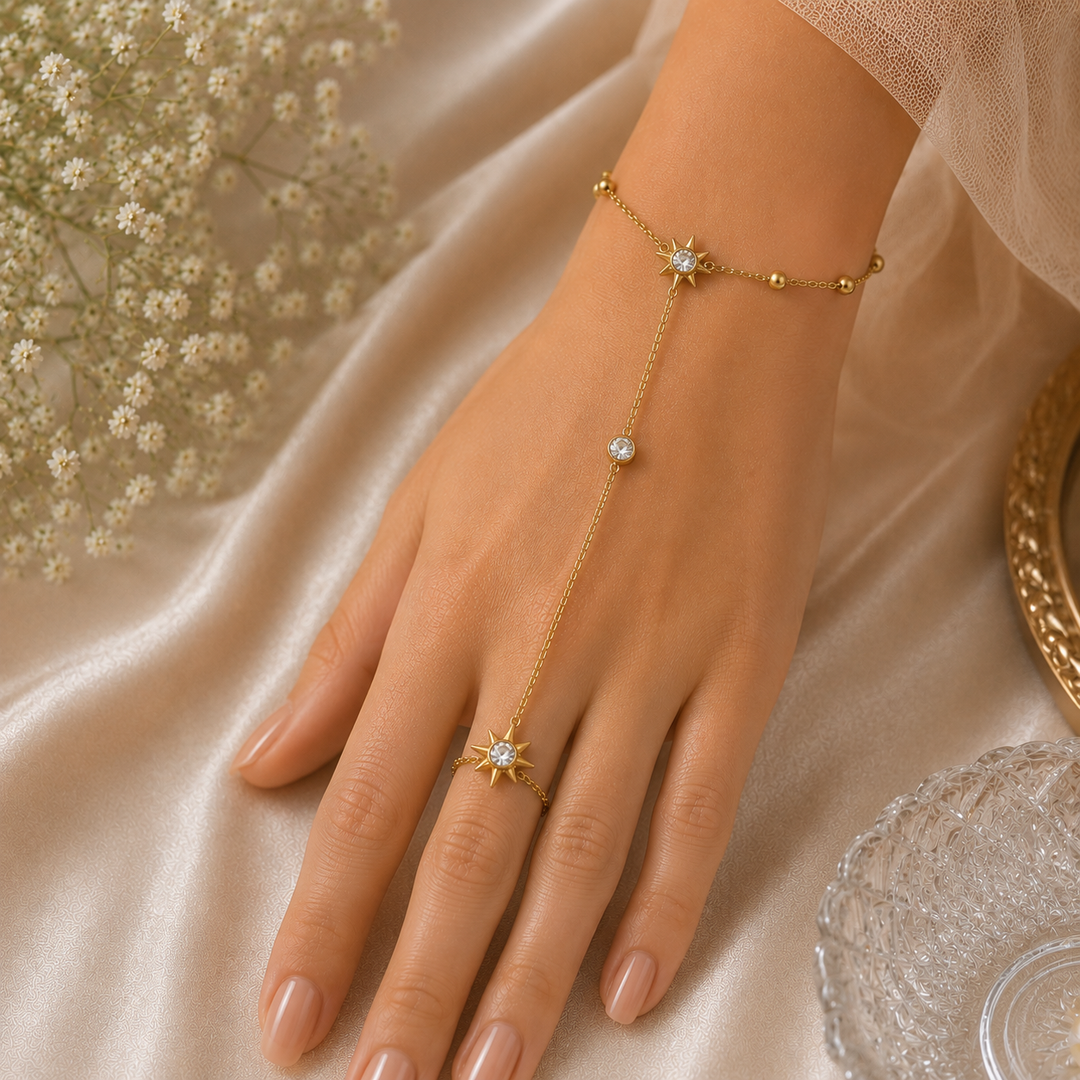 2in1 Celestial Star Ring Bracelet | Salty