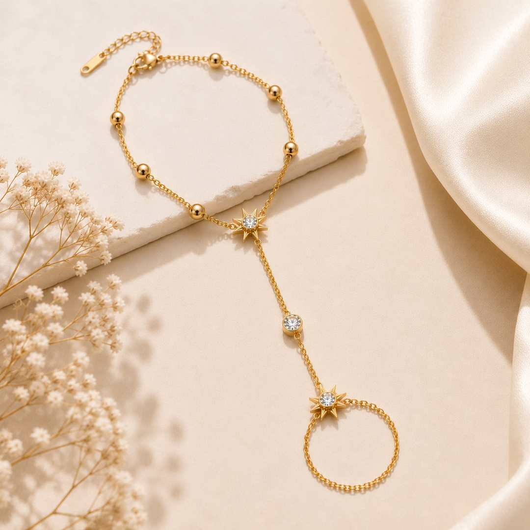 2in1 Celestial Star Ring Bracelet | Salty