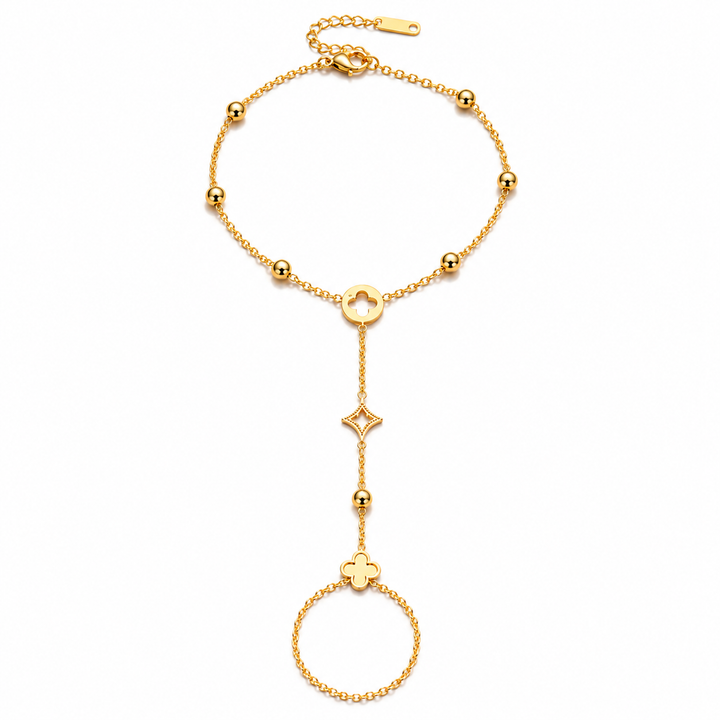 2in1 Clover Royal Shine Ring Bracelet | Salty