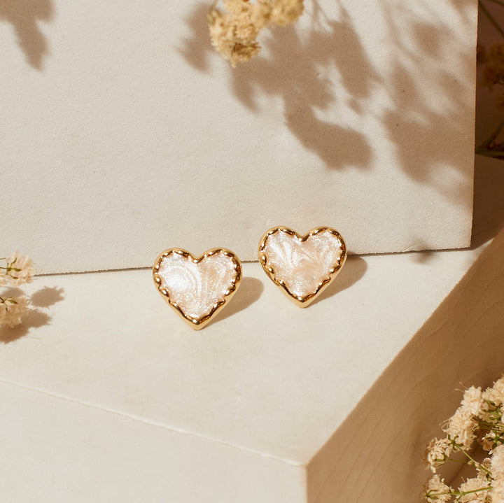 Cherished Heart Earrings - Salty Accessories