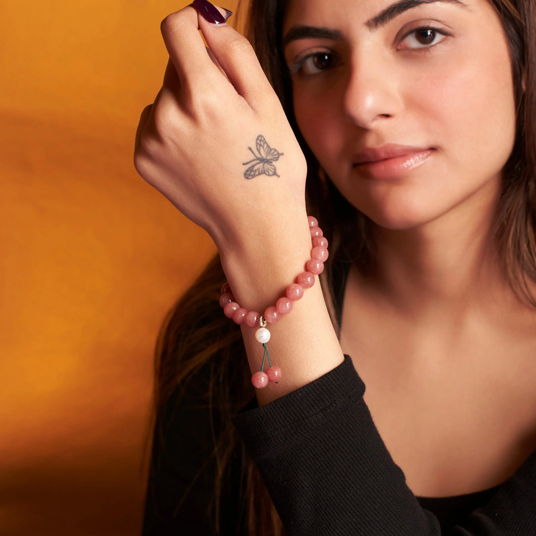 Cherry Blossom Beaded Band - Salty Accessories