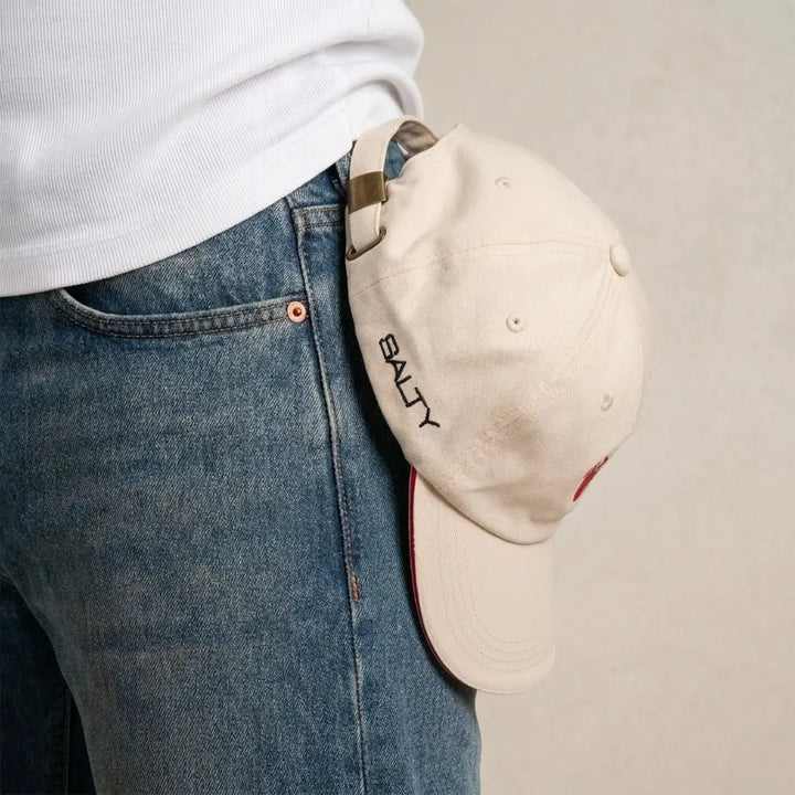 Cherry Heart Cap - Beige | Salty
