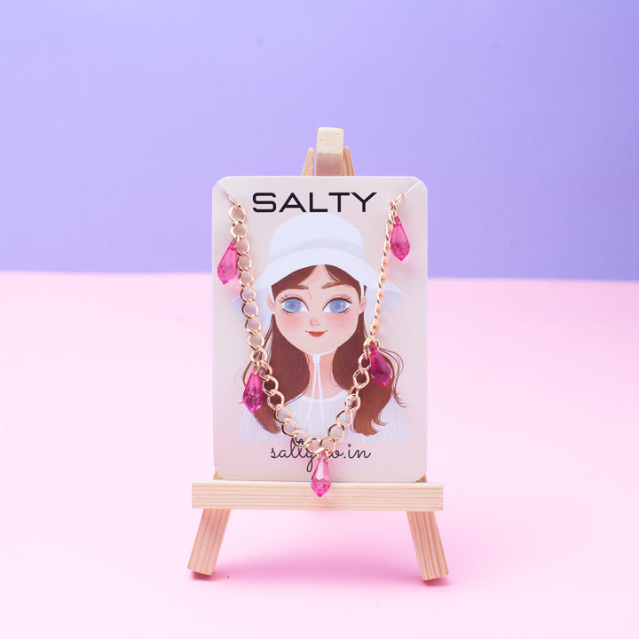 Chic Rose Tassel Chain - Salty Accessories