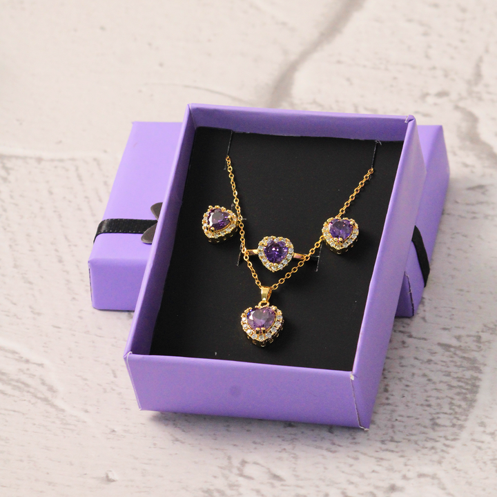 Chic Sapphire complete Jewellery Set