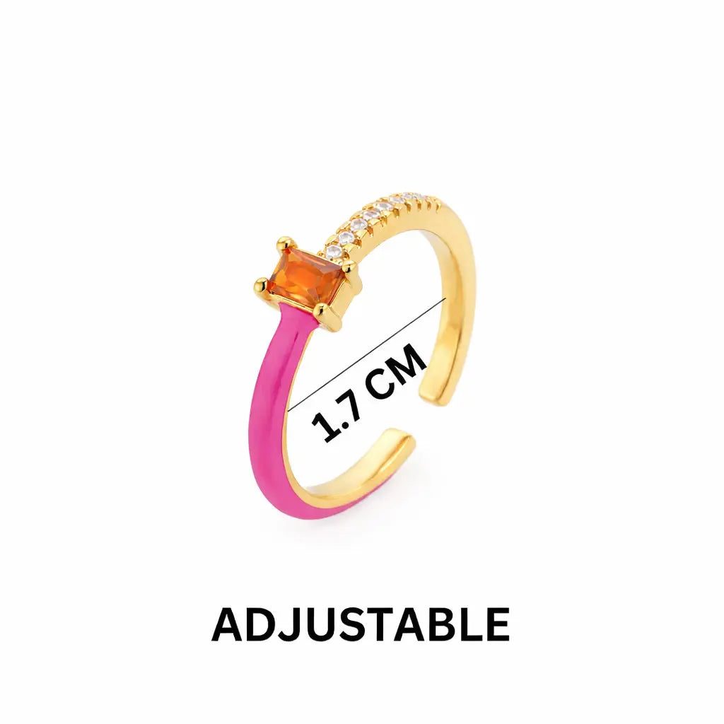 Chroma Sparkle Ring - Dark Pink | Salty