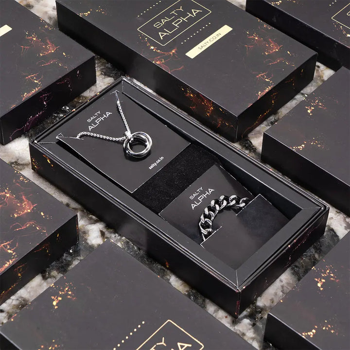 Chrome Vanguard Mens Jewellery Combo | Salty