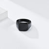 Chunky Signet Black Ring - Salty Accessories