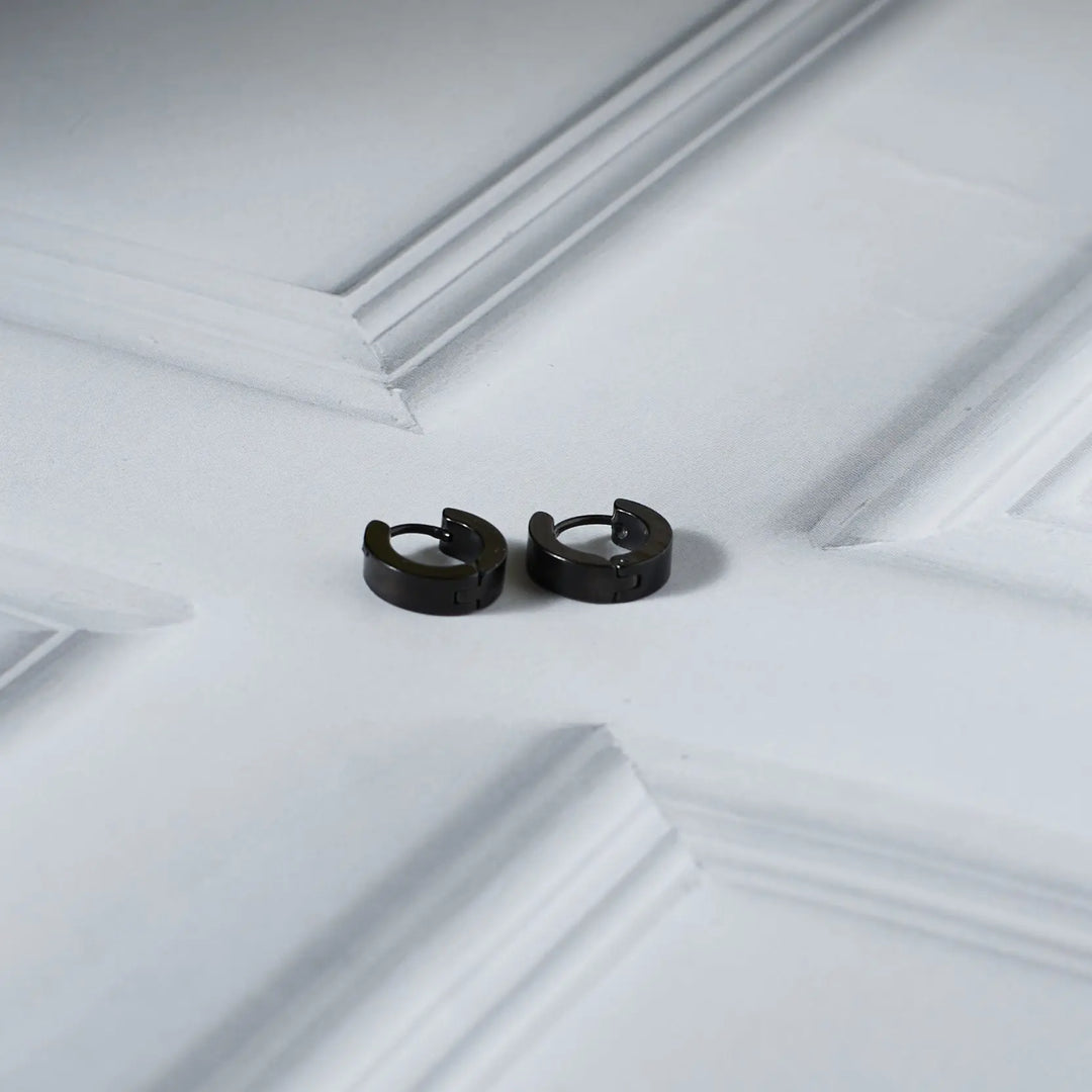 Classic Black Hoops - Salty Accessories