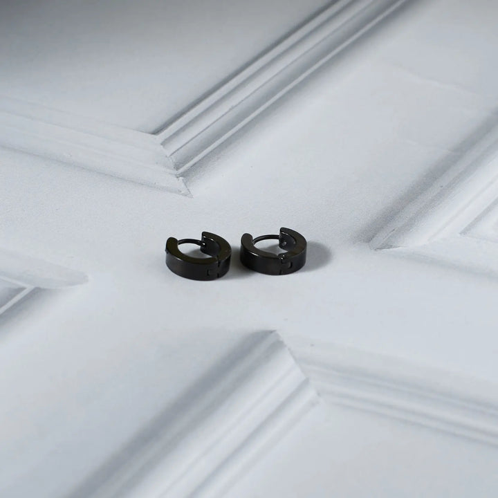 Classic Black Hoops - Salty Accessories