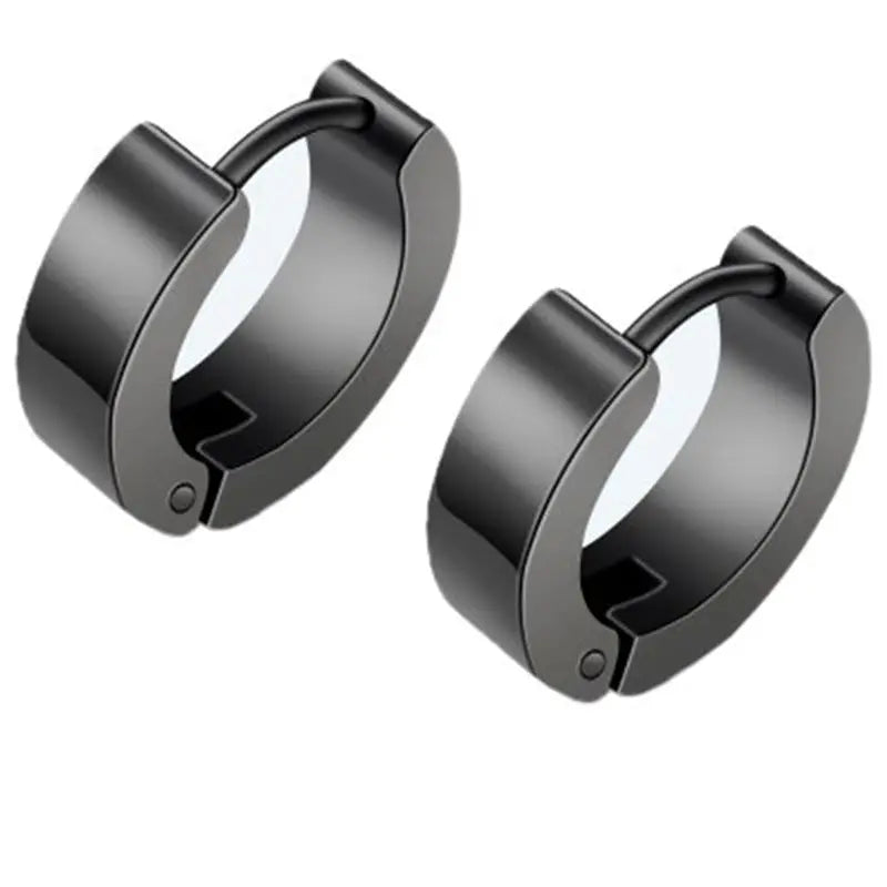 Classic Black Hoops - Salty Accessories
