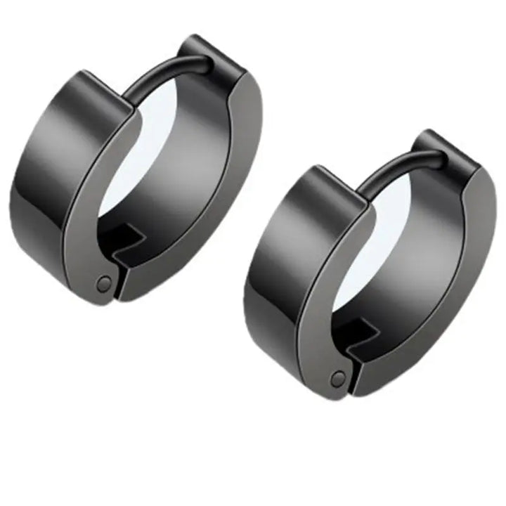 Classic Black Hoops - Salty Accessories