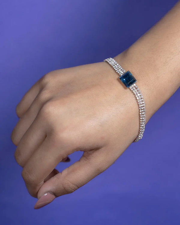 Classic Blue Charm Bracelet