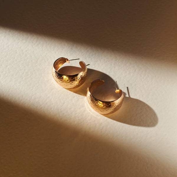 Classic Chunky Hoops - Golden