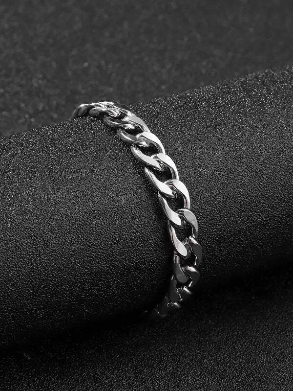 Classic Cuban Silver Bracelet - Salty Accessories