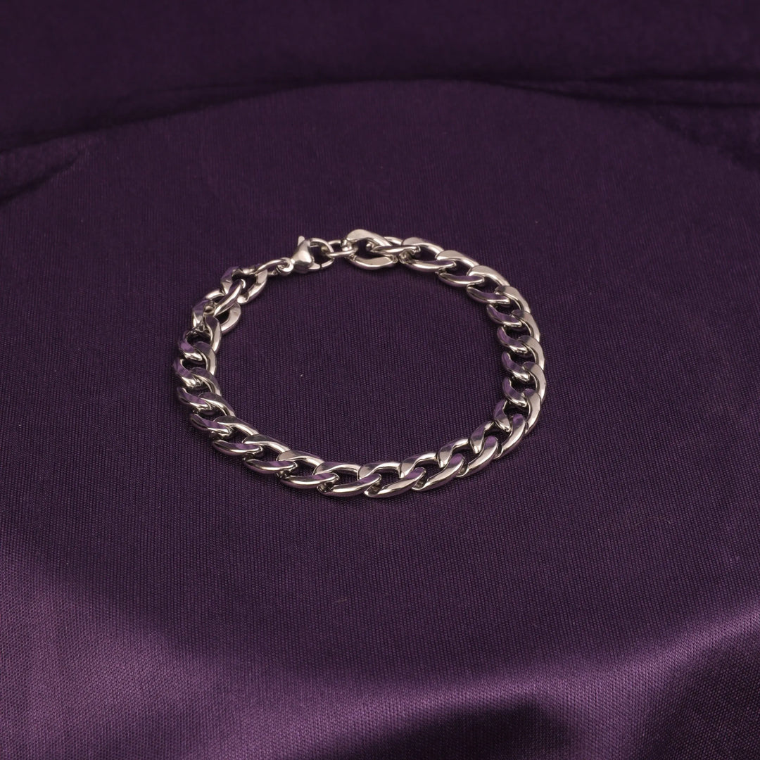 Classic Cuban Silver Bracelet - Salty Accessories